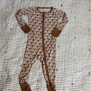 Little Sleepies Rust Rainbows Zippy